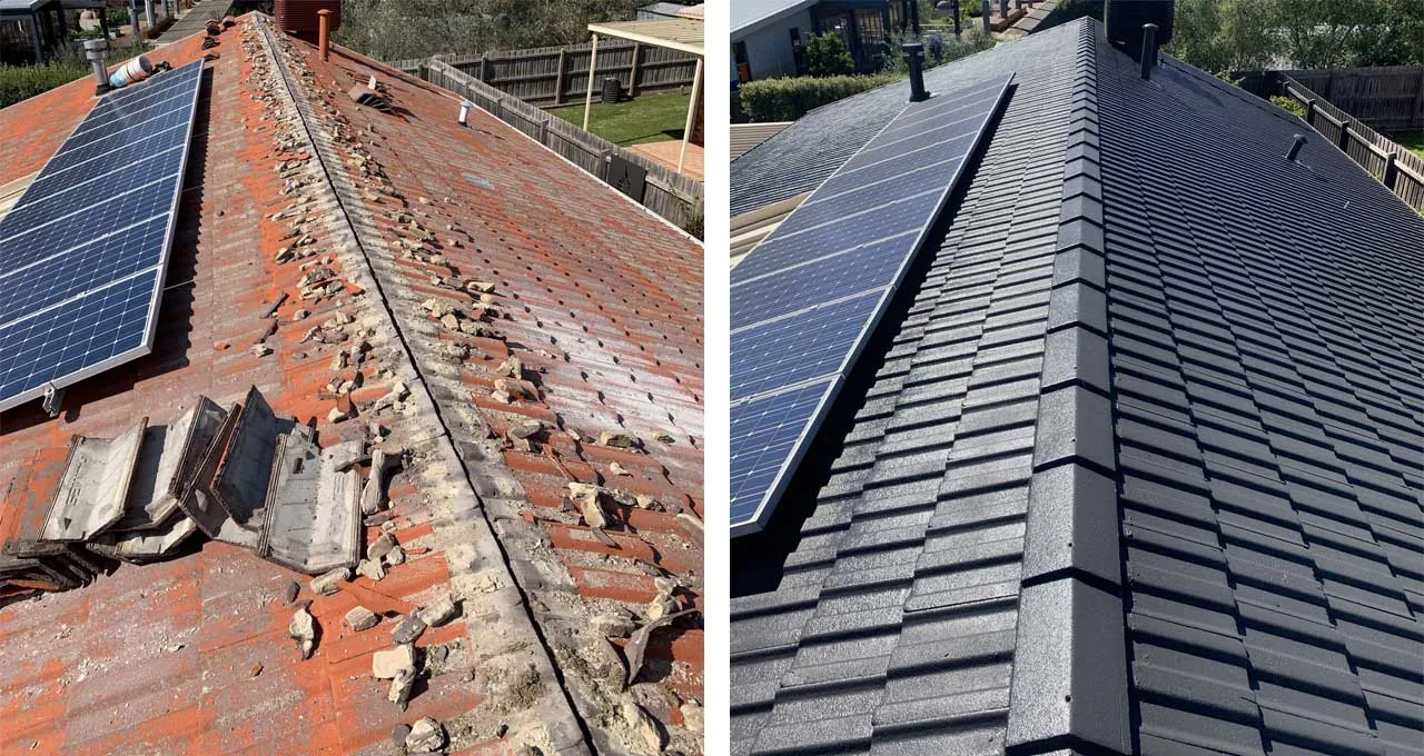 Full roof replacement on a Melbourne house